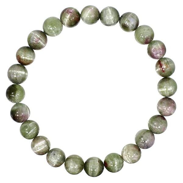 キャッツアイトルマリン ブレスレット グリーン ブラジル産 7.2mm 16.5