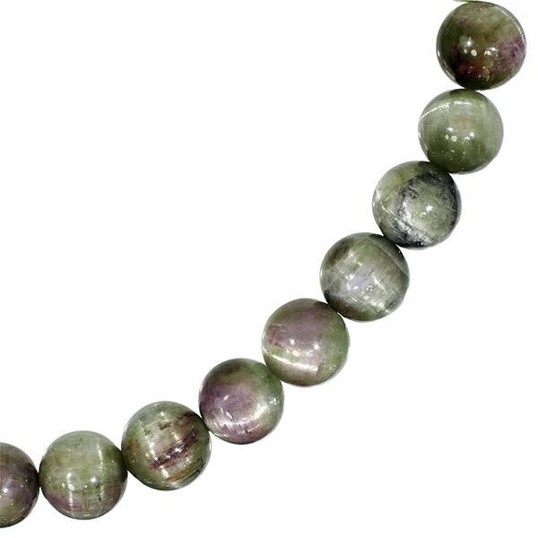 キャッツアイトルマリン ブレスレット グリーン ブラジル産 7.2mm 16.5