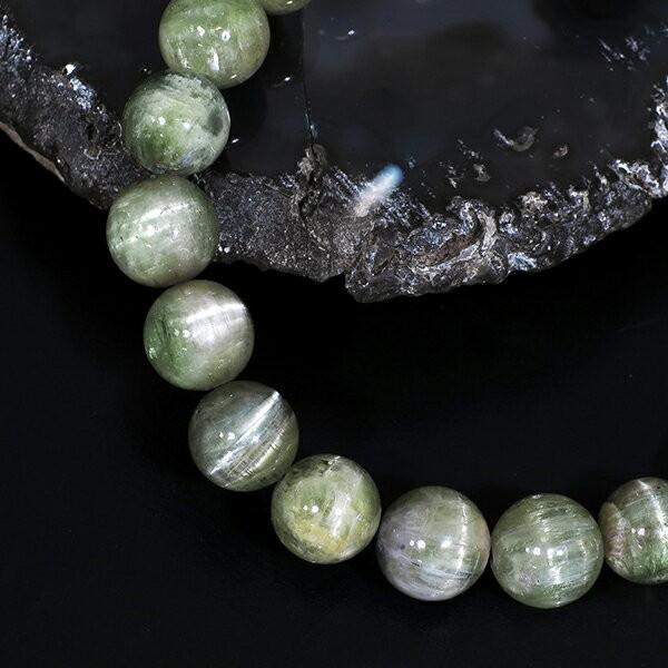 キャッツアイトルマリン ブレスレット グリーン ブラジル産 7.5mm 16.5