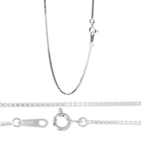 シルバーチェーン 925 ネックレスチェーンのみ ベネチアン ボックス 70cm 幅約1.2mm メンズ レディース 人気 シルバー925 おしゃれ 爆買の画像