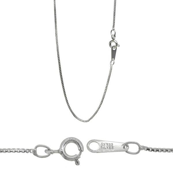 シルバーチェーン 925 ネックレスチェーンのみ ベネチアン ボックス