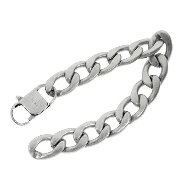 マット 喜平 15.0mm ステンレス チェーン ブレスレット 21cm