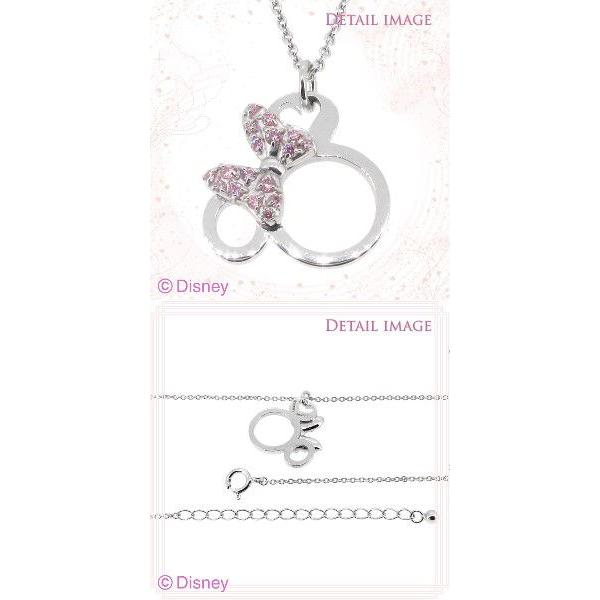 Disney ディズニー ネックレス ミニー リボン ミニーマウス シルバー  