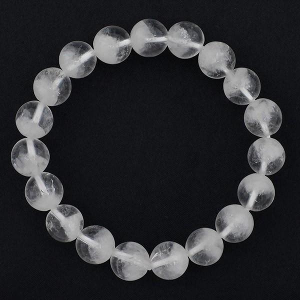 【美品,大玉,希少】天然アイリス入りホワイトファントムクォーツ　１９㎜　ブレス ホワイトファントムクォーツ ブレスレット 10.3mm 18.5cm 天然石