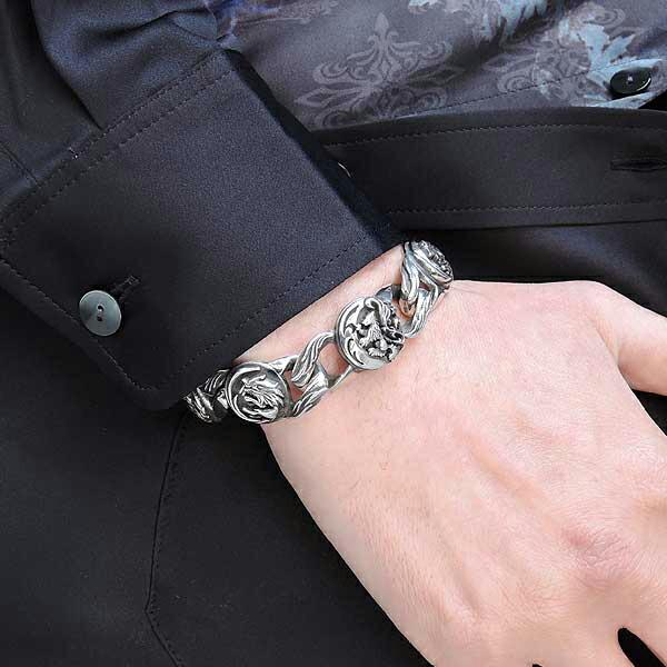 Wolfman B.R.S ウルフマン シルバー925 ブレスレット WOLFMAN B.R.S ウルフマンBRS スリーカインズ ウルフ シルバー