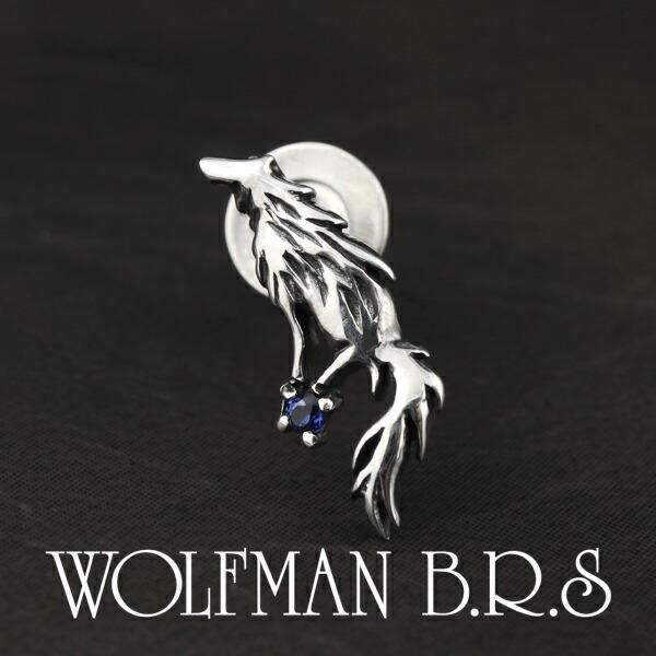 WOLFMAN B.R.S（ウルフマンBRS） ピアス クライングウルフスタッド 1P