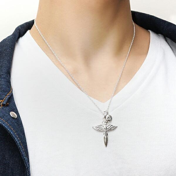 ネックレス　ウルフマン　925 ブルークリスタル　ソード　ウィング ネックレス ウルフマン 925 ブルークリスタル ソード ウィング|mercari