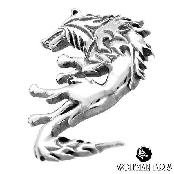 WOLFMAN B.R.S（ウルフマンBRS） ペンダントトップ ムーンウルフ