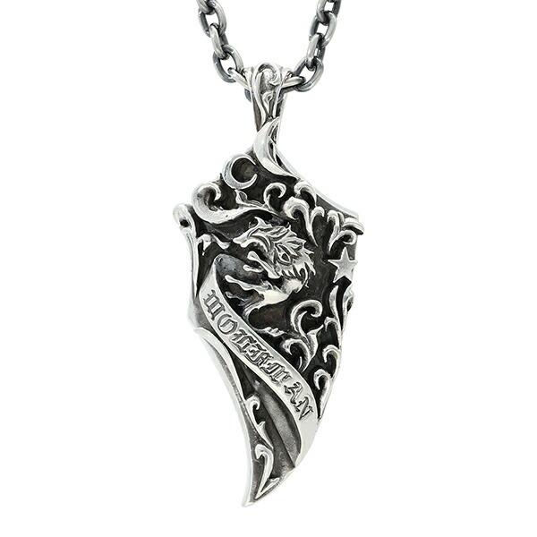 【訳あり】WOLFMAN B.R.S ペンダントトップ 定価53,900円 WOLFMAN B.R.S（ウルフマンBRS） ペンダントトップ パルメットウルフ