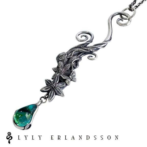 リリーエルランドソン ペンダントトップ メンズ レディース ブランド シルバー the TEARS Aqua Blue チェーンなし LYLY ERLANDSSON ネックレストップ