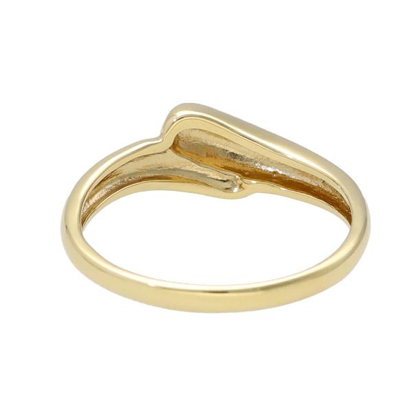 K18 甲丸 カーブ ゴールドリング 指輪 地金 リング 18金 18k ゴールド シンプル 曲線 ぷっくり 可愛い かわいい レディース 爆買の画像