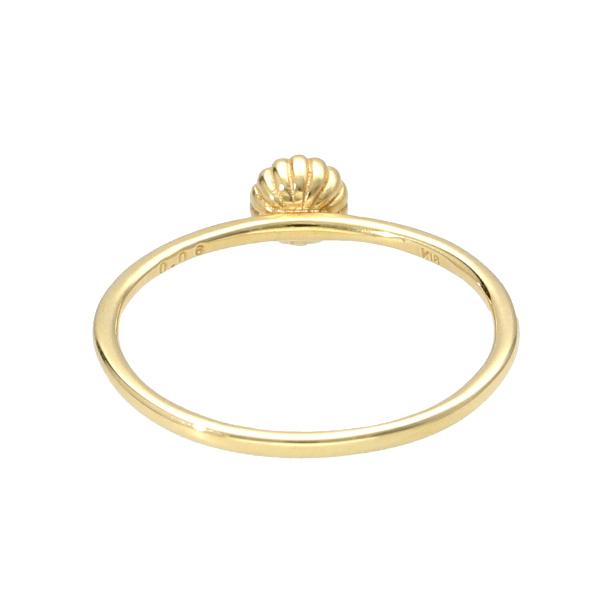 K18 一粒 ダイヤモンド リング 18金 18k ゴールド 指輪 天然 ダイヤ 上品 華やか 綺麗 きれい 可愛い かわいい レディース 爆買の画像