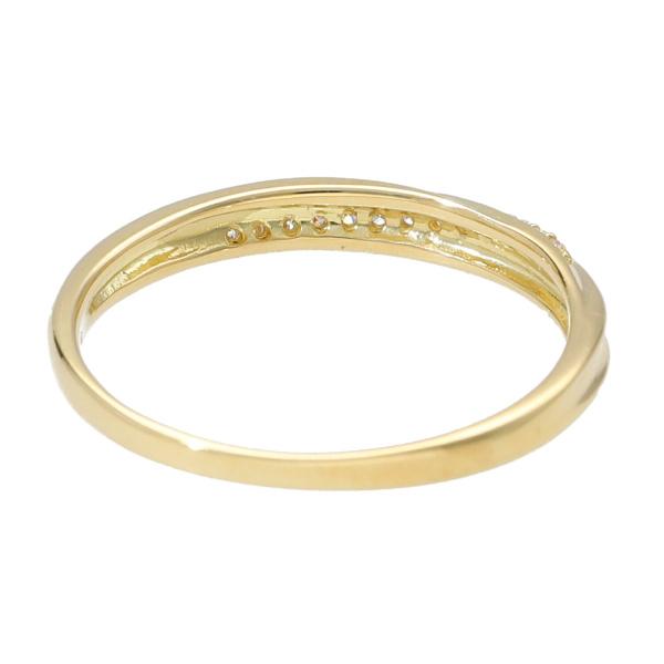K18 ダイヤモンド カーブ ライン リング 指輪 18金 18k ゴールド エタニティ 天然 ダイヤ 上品 華やか 定番 普段使い レディース 爆買の画像