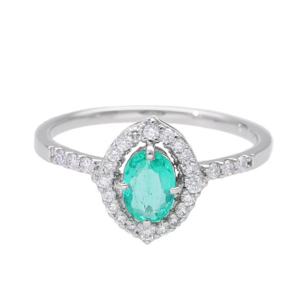 プラチナ900大粒ハートエメラルド ダイヤ リング2.81ct 09.jpg
