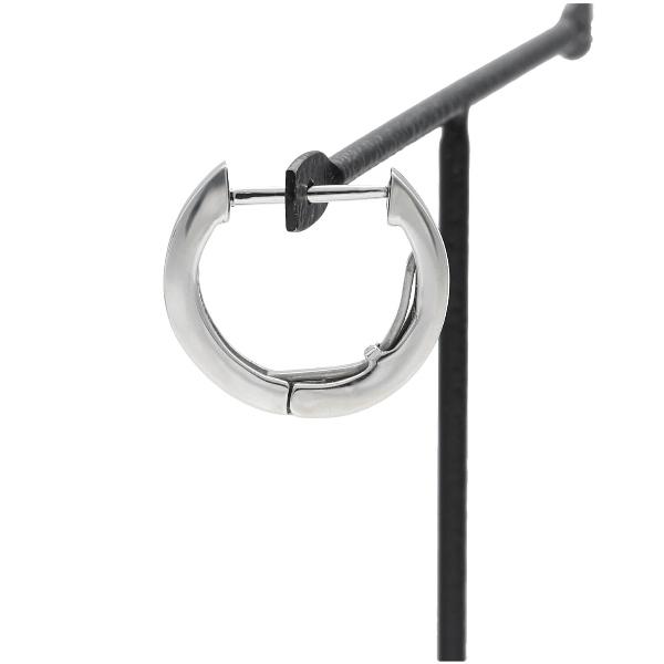 ホワイトゴールド フープ ピアス 2P 両耳用 2mm×13mm フープピアス ゴールドピアス シンプル 地金 K10 10金 10k 上品 レディース 爆買の画像