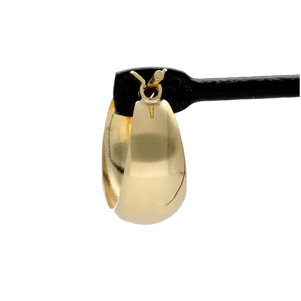 K18 ゴールド フープ ピアス 2P 両耳用 5mm×10mm 18金 18k フープピアス ゴールドピアス シンプル 小さめ 上品 レディース 爆買の画像