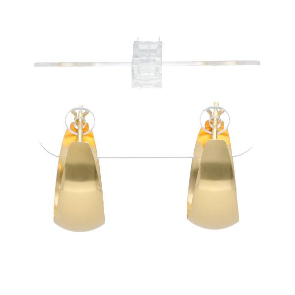 ゴールド フープピアス 両耳用 K18 ゴールド フープ ピアス 2P 両耳用 7mm×15mm 18金 18k