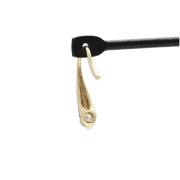 K18 ダイヤモンド ドロップ フックピアス 2P 両耳用 18金 18k ゴールド ピアス 天然 ダイヤ 0.1ct 雫 滴 しずく 上品 レディース 爆買の画像