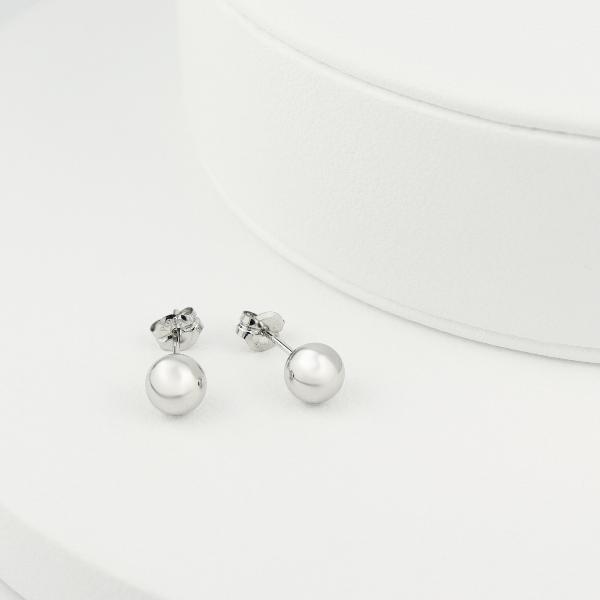 PT900 プラチナ ボール ピアス 2P 両耳用 5mm プラチナピアス ボール 