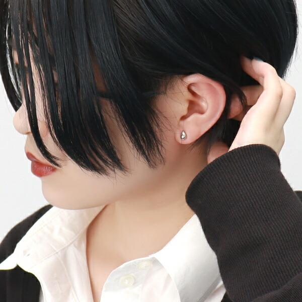 PT900 シンプルスタッドピアス 　両耳用 Jewel closet by L&Co. ピアス レディース メンズ プラチナ