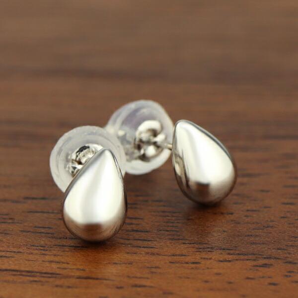 Pt900 プラチナ ドロップ スタッドピアス 2P 両耳用 ピアス 地金