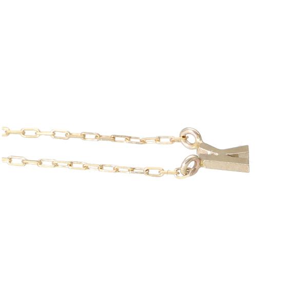 アルファベット ゴールド ネックレス K イニシャル 頭文字 K10 10金 10k 地金 英字 ロングネックレス 華奢 上品 大人 レディース 爆買の画像