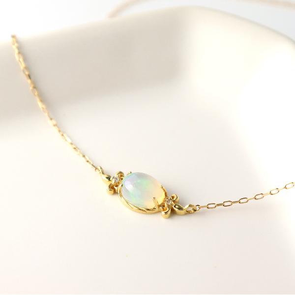 K18 オーストラリア産 オパール ネックレス 18金 18k ゴールド K18 オーストラリア産 オパール ネックレス 18金 18k ゴールド