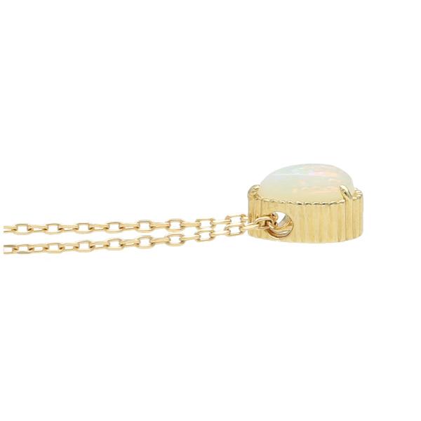 K18 ドロップ オパール ネックレス 18金 18k ゴールド 天然石 雫 滴