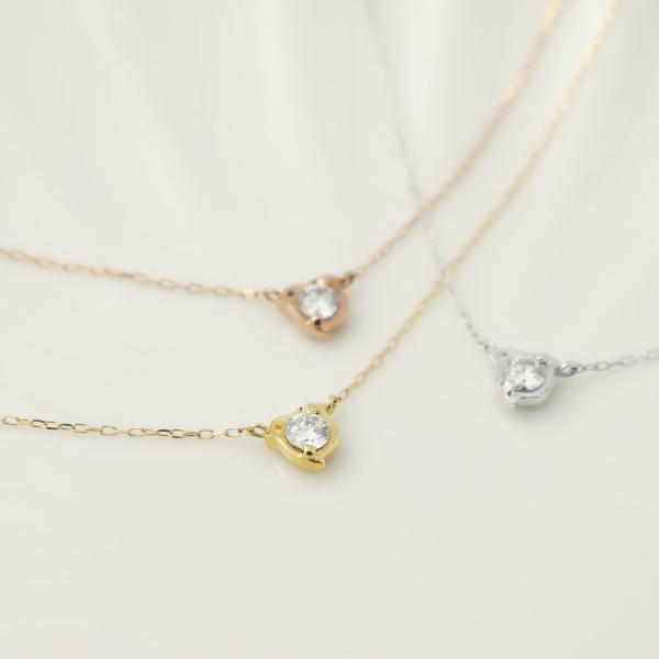 K18 天然 ダイヤモンド 小鳥 ネックレス 18金 18k ホワイトゴールド 鳥 とり アニマル ゴールド ダイヤ シンプル レディース 爆買の画像