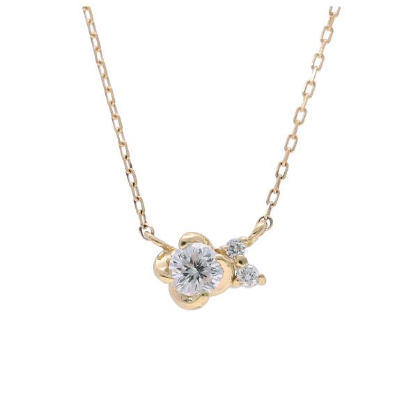 K18 ダイヤモンド ローズ ネックレス ゴールド 薔薇 花 18金 18k 天然 ダイヤ バラ フラワー 華奢 上品 かわいい レディース 爆買の画像