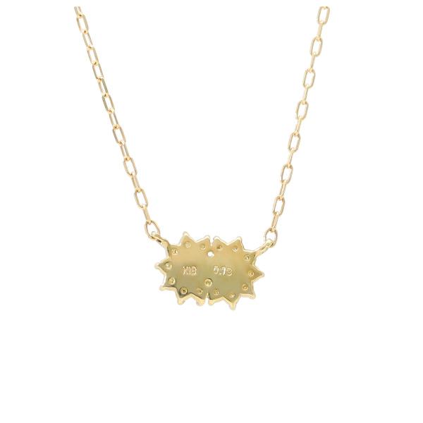K18 エメラルド ダイヤモンド フラワー ネックレス 18金 18k ゴールド 誕生石 5月 天然 ダイヤ 華奢 華やか 上品 気品 レディース 爆買の画像