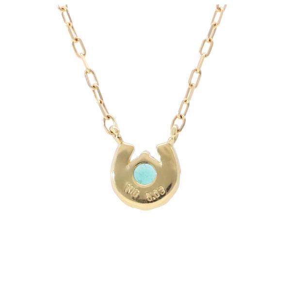 K18 エメラルド 馬蹄 ゴールド ネックレス ホースシュー ダイヤモンド 18金 18k ゴールドネックレス 馬蹄形 華奢 上品 レディース 爆買の画像