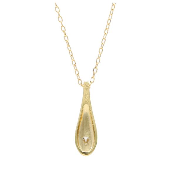 K18 ダイヤモンド ドロップ ネックレス 雫 滴 しずく 18金 18k
