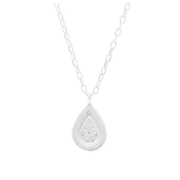 K18 ダイヤモンド ドロップ ネックレス 18金 18k ホワイトゴールド ゴールド 天然 ダイヤ 雫 滴 しずく パヴェ レディース 爆買の画像