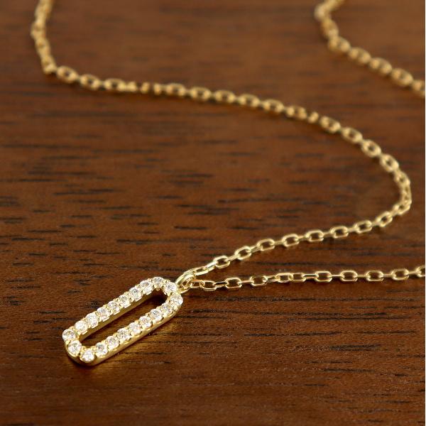 K18 ダイヤモンド リング ネックレス 18金 18k ゴールド イエロー 
