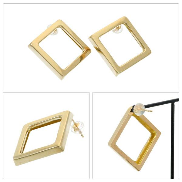 ゴールドピアス(両耳用) スクエア K18 18金 K18 ゴールド スクエア ピアス 2P 両耳用 18金 18k 金 ゴールドピアス