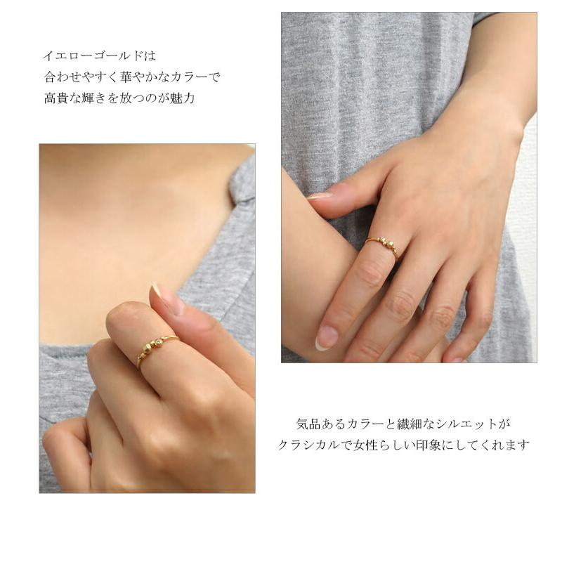 K18 ゴールド 多角形 ボール 天然ダイヤモンド リング 5〜13号 18金 18k k18ゴールド レディース 女性 指輪 天然 ダイヤ ジオメトリー 爆買の画像
