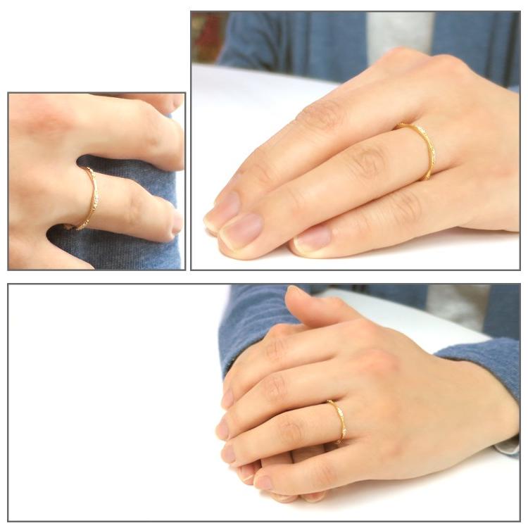 K18 ゴールド 天然 ダイヤモンド バニラビーンズ リング 5号〜13号 18金 ボタニカル ナチュラル 天然ダイヤ バニラビーンズ リング