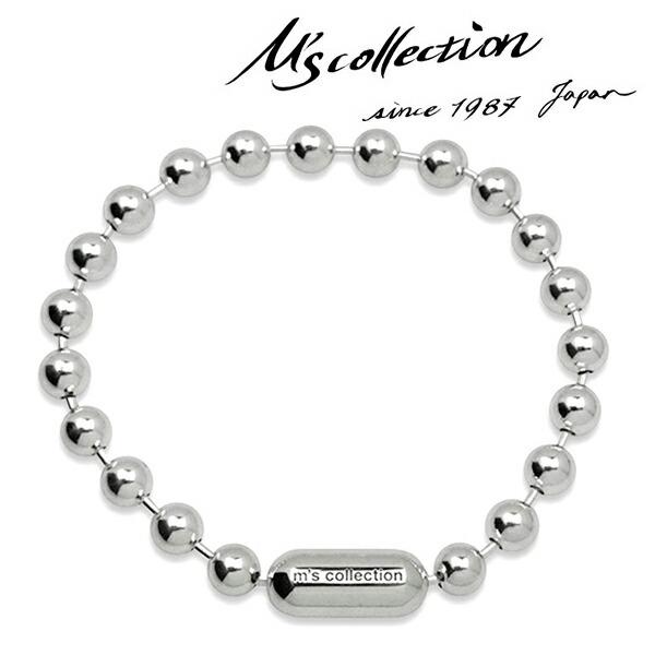 M 039 S Collection エムズコレクション Fine ボールチェーン ブレスレット シンプル チェーンブレスレット メンズ ブレス チェーン シルバー 初回限定