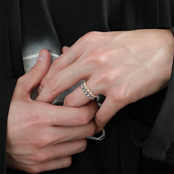 M'S COLLECTION エムズコレクション スタッズ ナロー リング