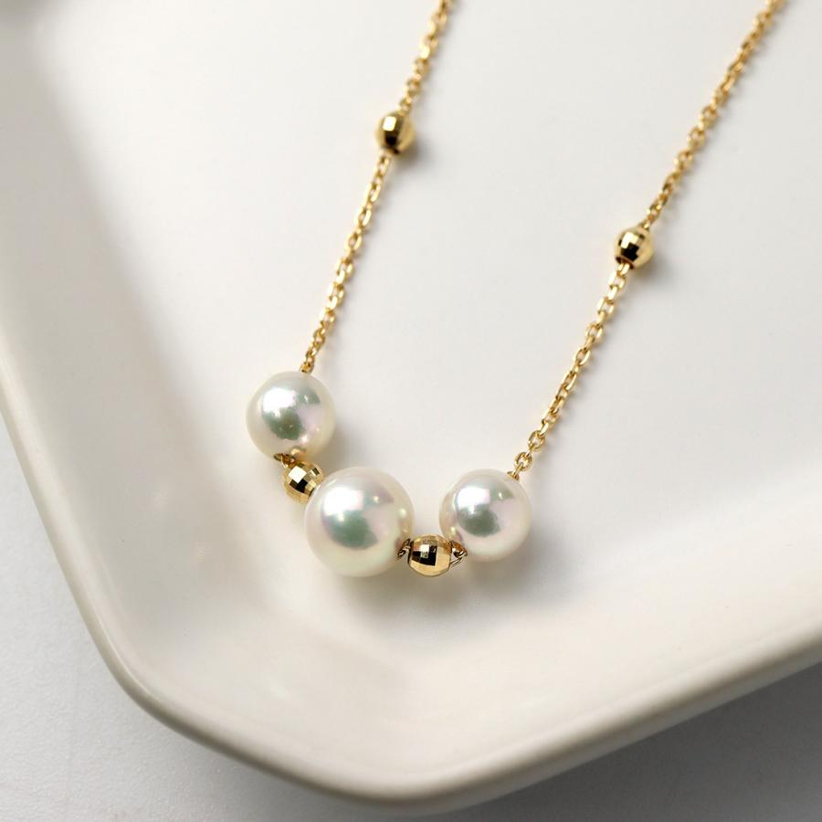 K18 ゴールド あこや真珠 マルチウェイ ペンダント 18金 18k 真珠