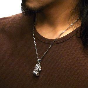 ネックレストップ メンズ シルバー ベル アラベスク ホース 人気 