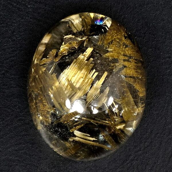 金針ルチルクォーツ 磨き原石 最高級 タンブル 7.1g 天然石