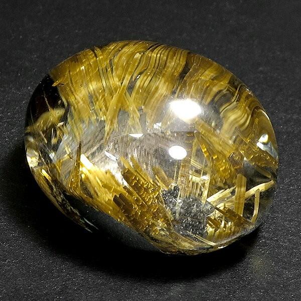 金針ルチルクォーツ 磨き原石 最高級 タンブル 7.1g 天然石