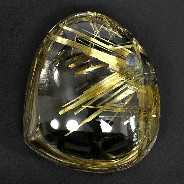 金針ルチルクォーツ 磨き原石 最高級 タンブル 22.7g 天然石