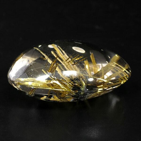 金針ルチルクォーツ 磨き原石 最高級 タンブル 22.7g 天然石