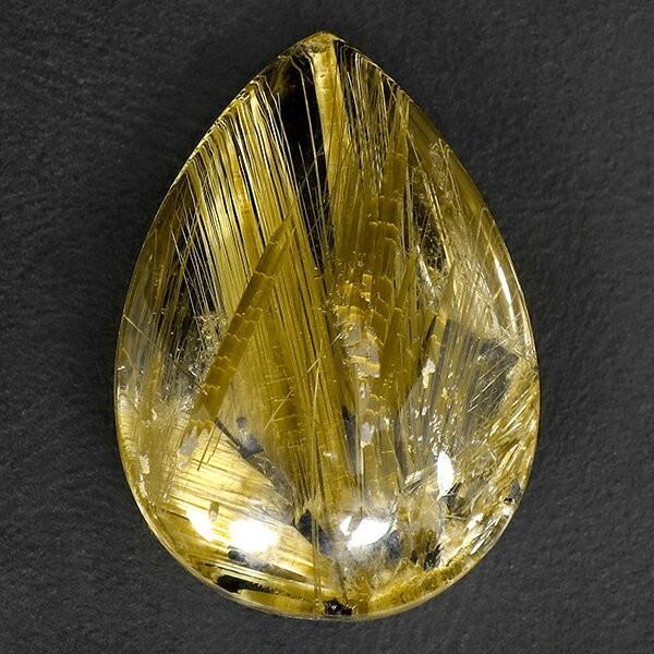 金針ルチルクォーツ 磨き原石 最高級 タンブル 11.1g 天然石