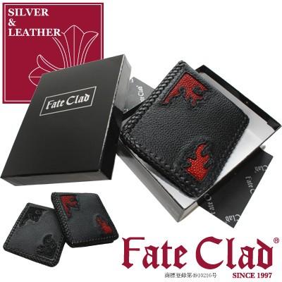 【Fate Clad】メンズ財布 本革　COW&STINGRAY レザーウォレット