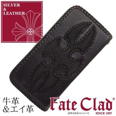 【Fate Clad】メンズ財布 本革　COW&STINGRAY レザーウォレット