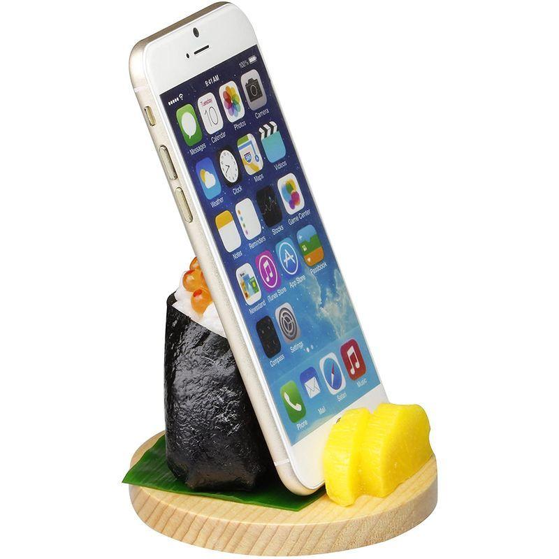 末武サンプル 食品サンプルスマホスタンド 各機種対応 おにぎり いくら Stand スマホスタンド Cubicfox Com